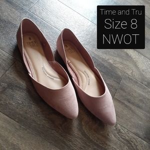 Size 8 Blush Pink Memory Foam Flats